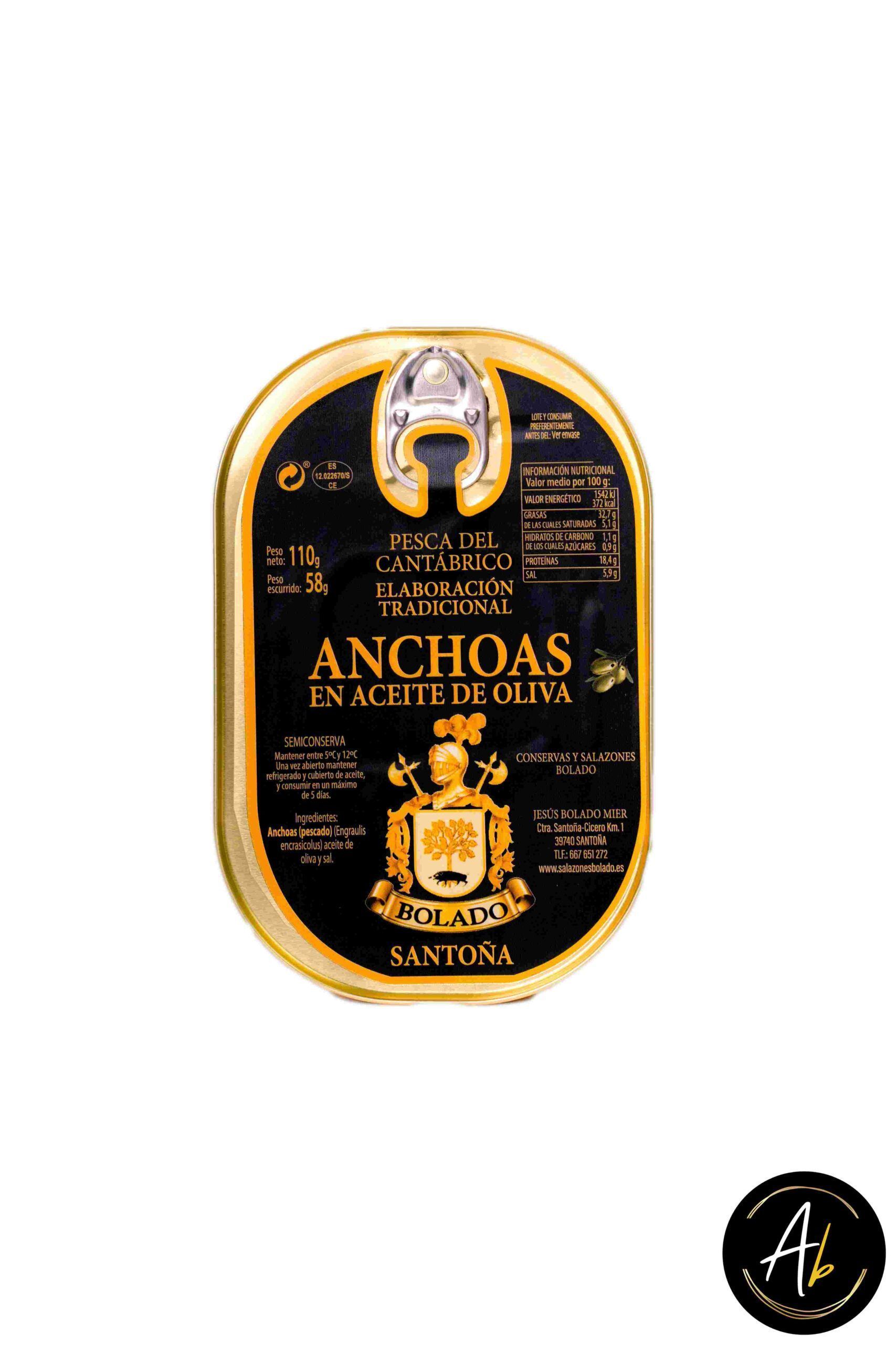 Anchoas en Aceite de Oliva Bolado Santoña