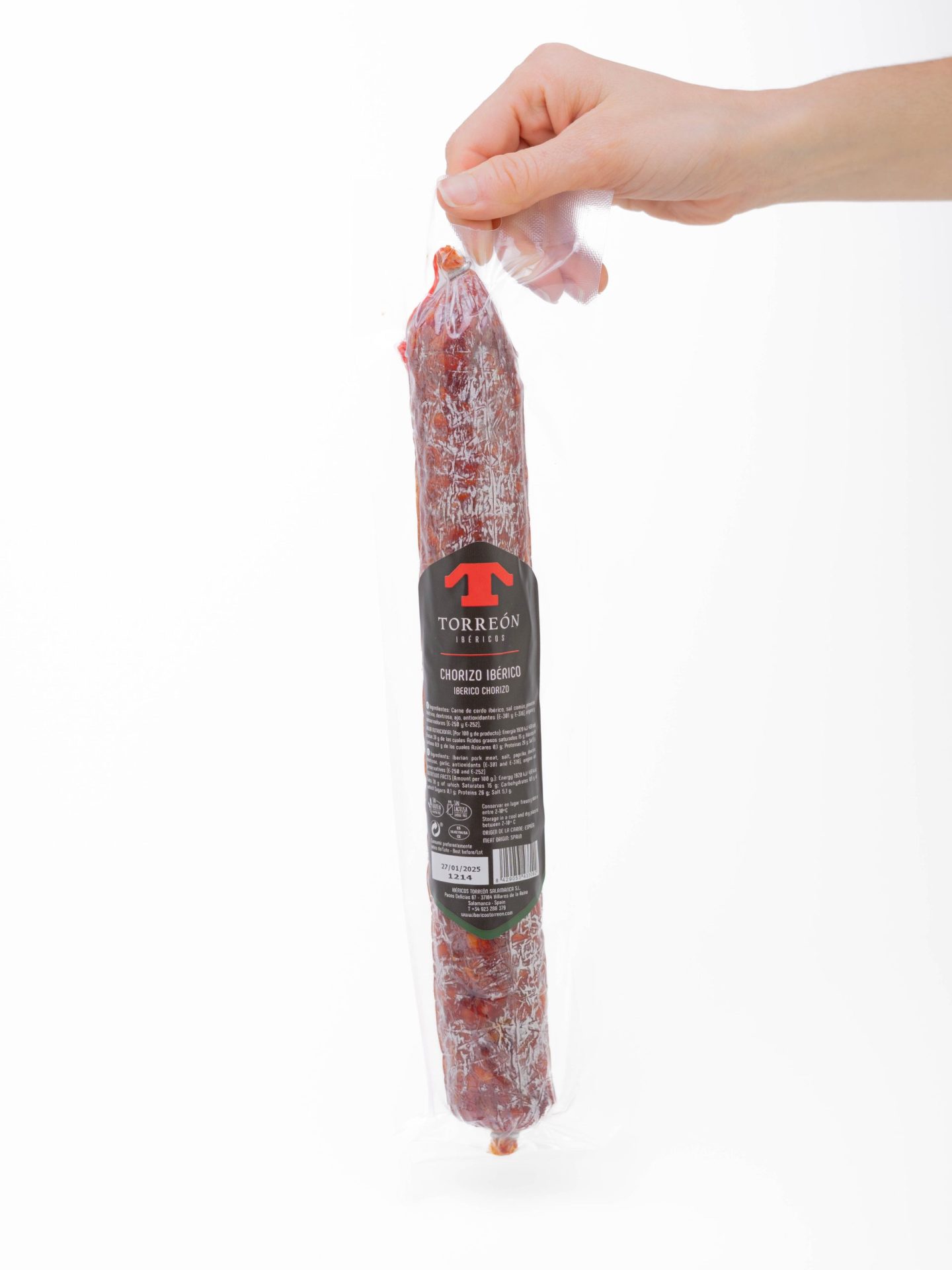 Chorizo Vela Ibérico (0.5 - 0.6 Kg)